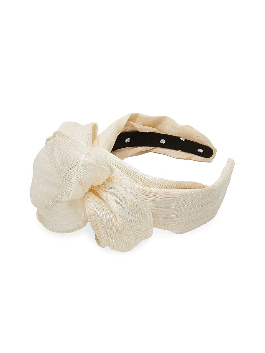 Women's Zaha Silk Headband - Ivory