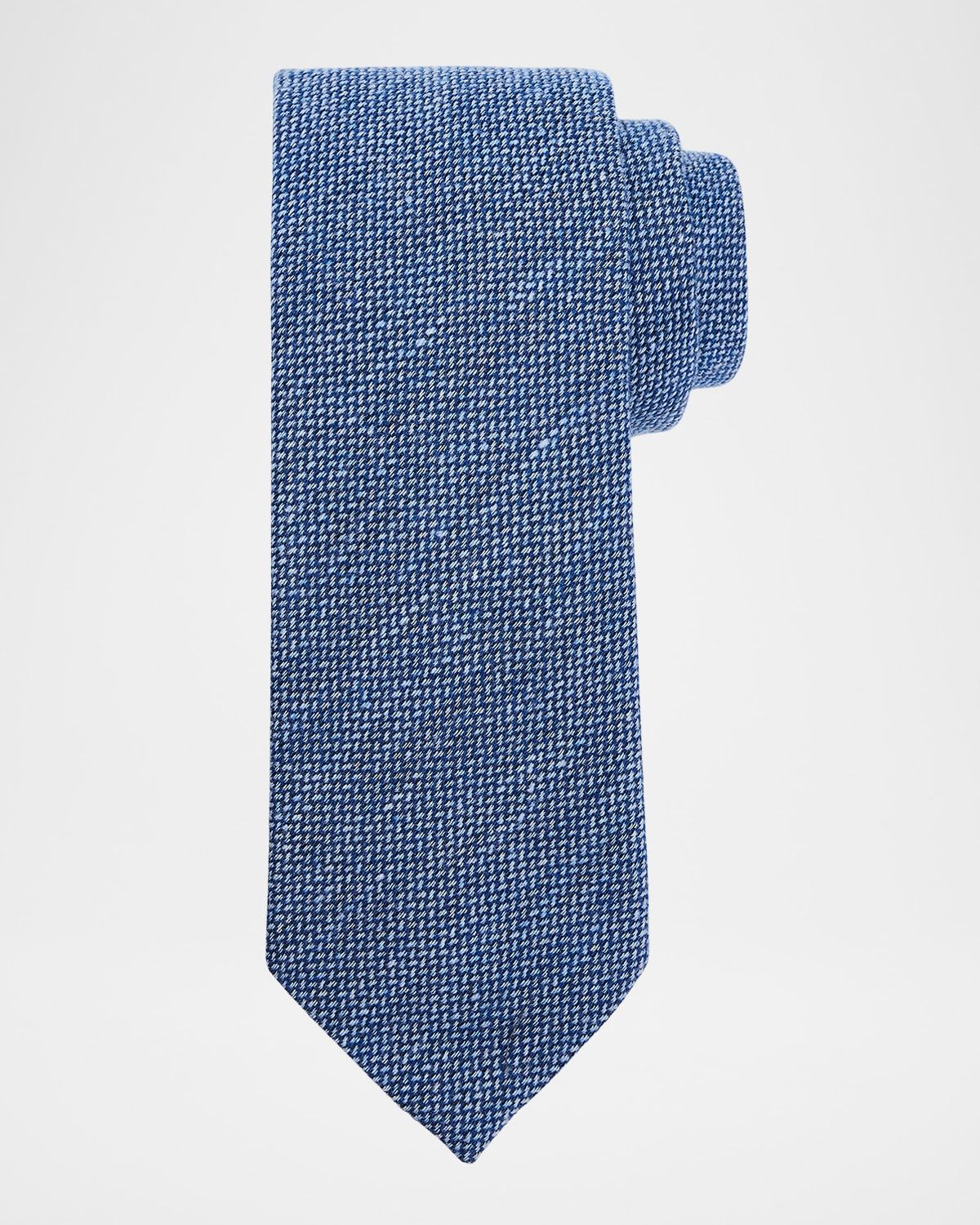 Men & apos;s Textured Wool and Silk Tie