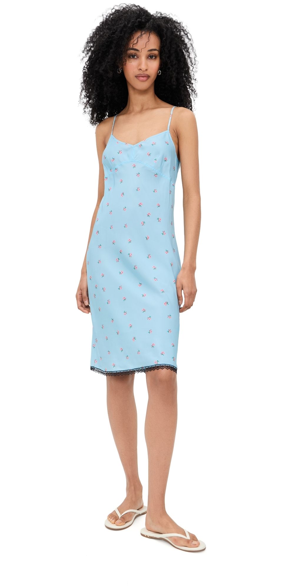 Lee Mathews Bluebell Slip Silk Dress Powder 4