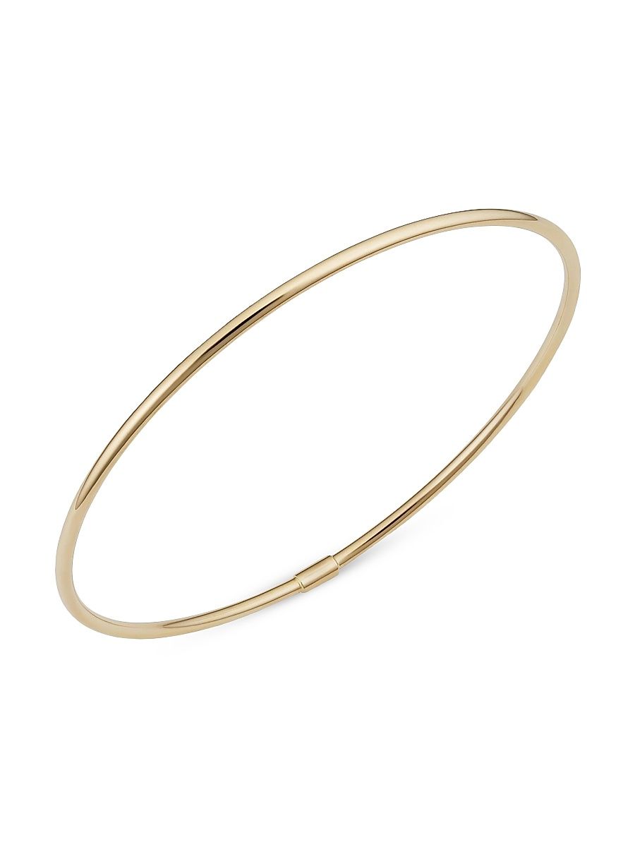 Women's 14K Yellow Solid Gold Everything Bangle - Yellow Gold - Size 7