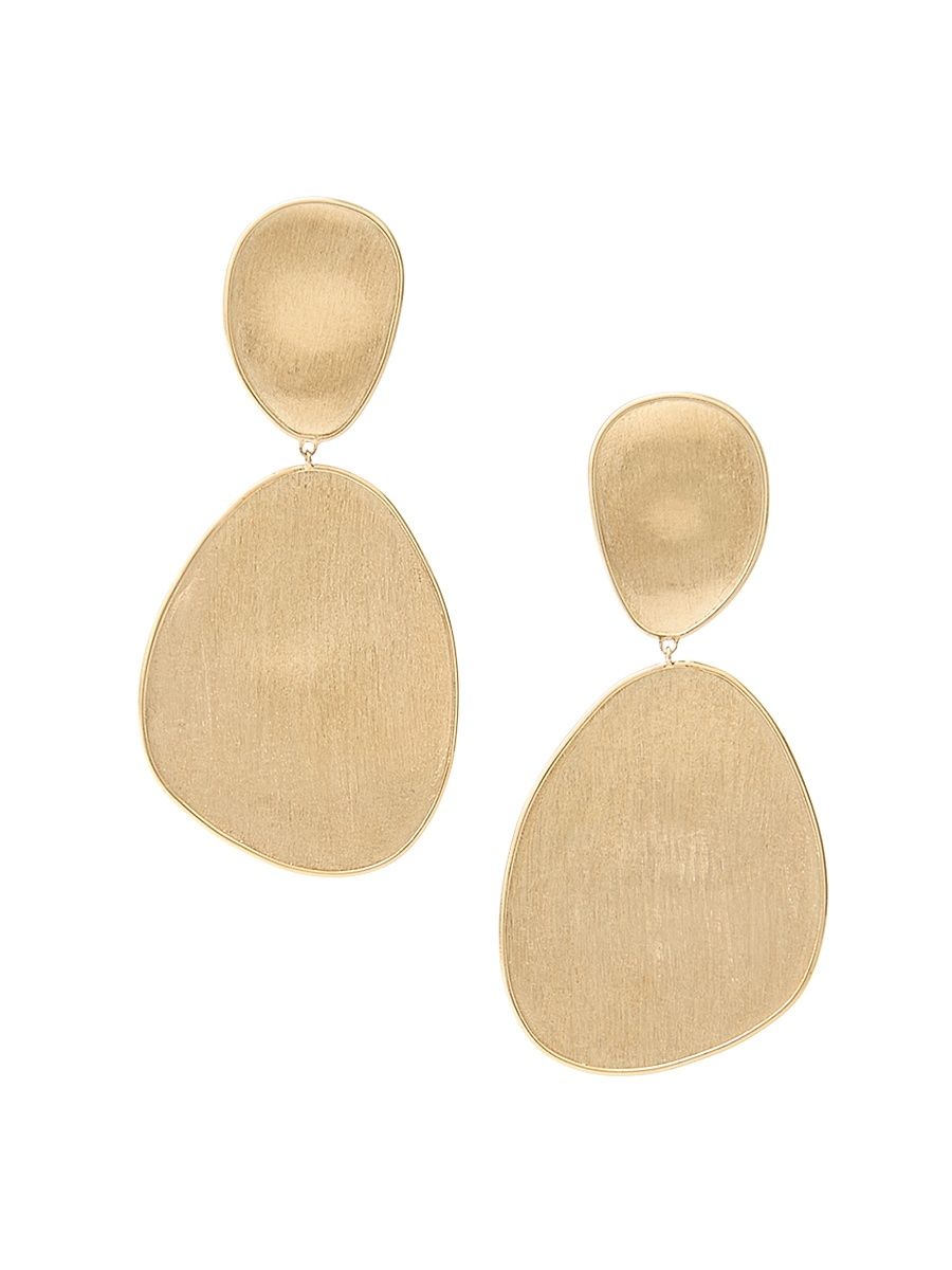 Women's Lunaria 18K Yellow Gold Double-Drop Earrings - Gold