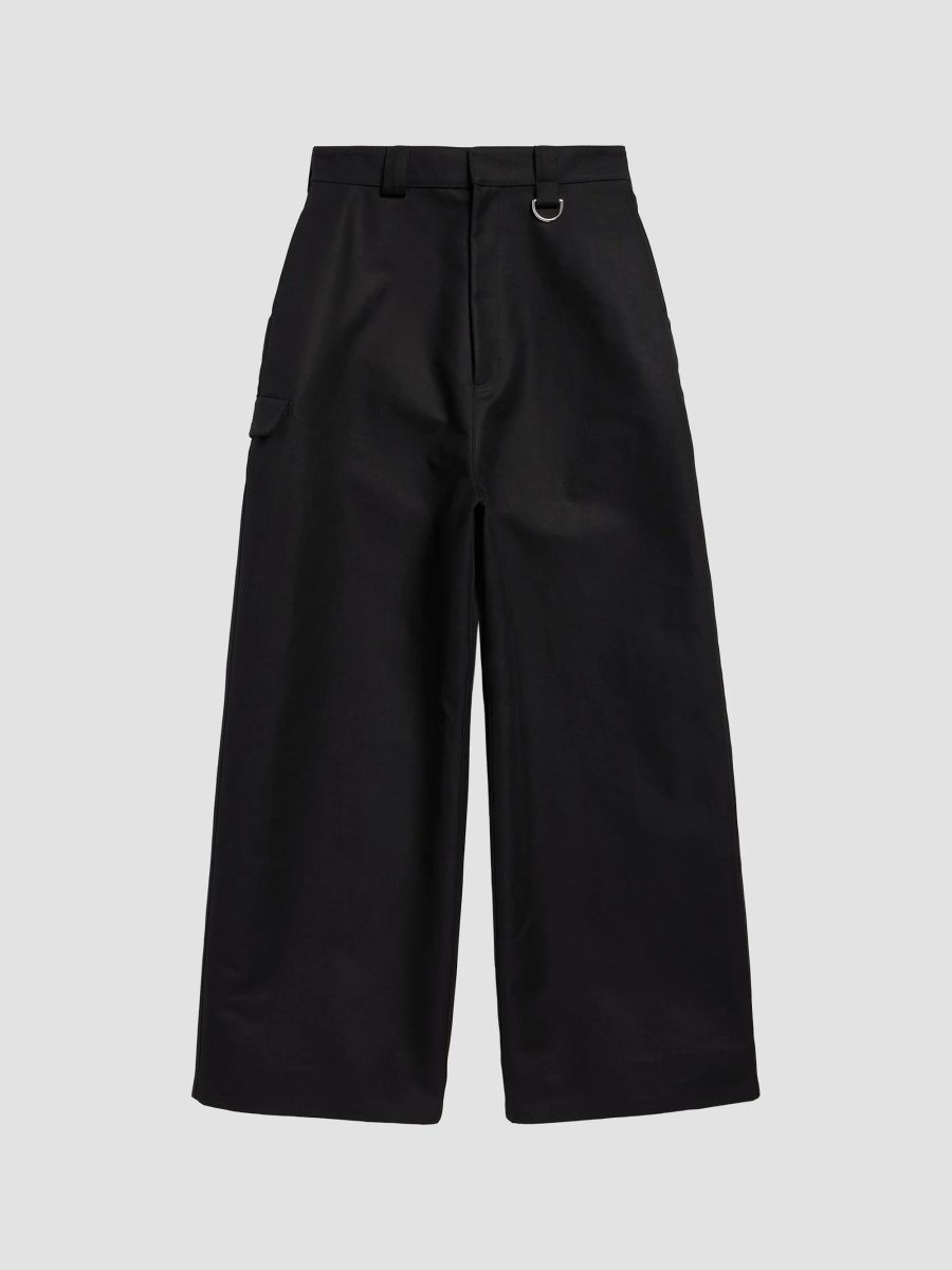 Balenciaga Men's Loose Fit Workwear Pants - Black - Size 28