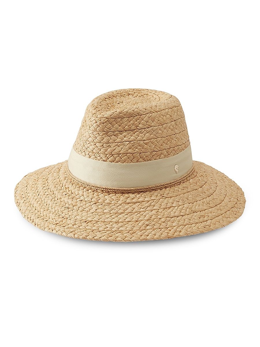 Women's Leoni Raffia Panama Hat - White Multi