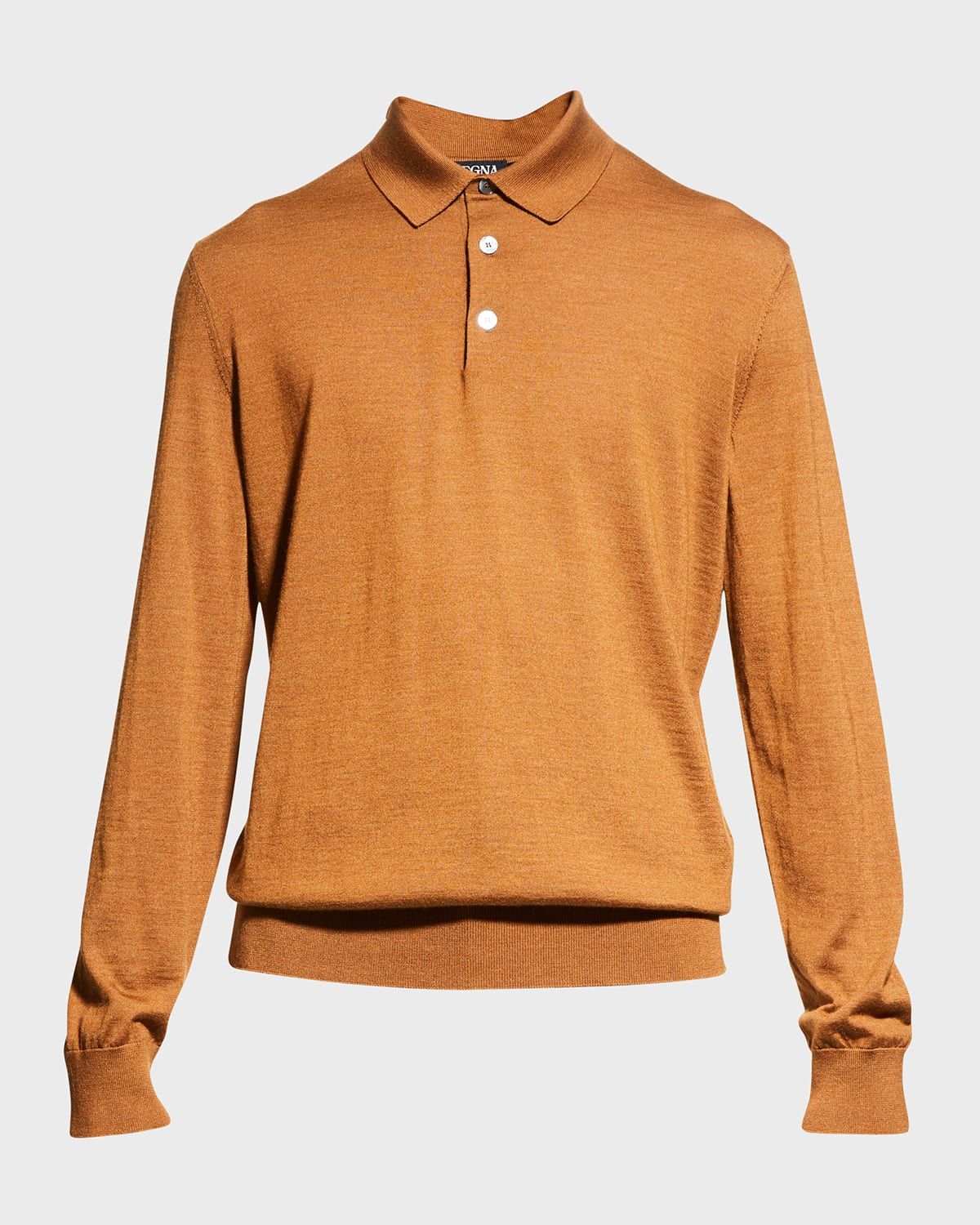 Men & apos;s Cashmere-Silk Polo Sweater