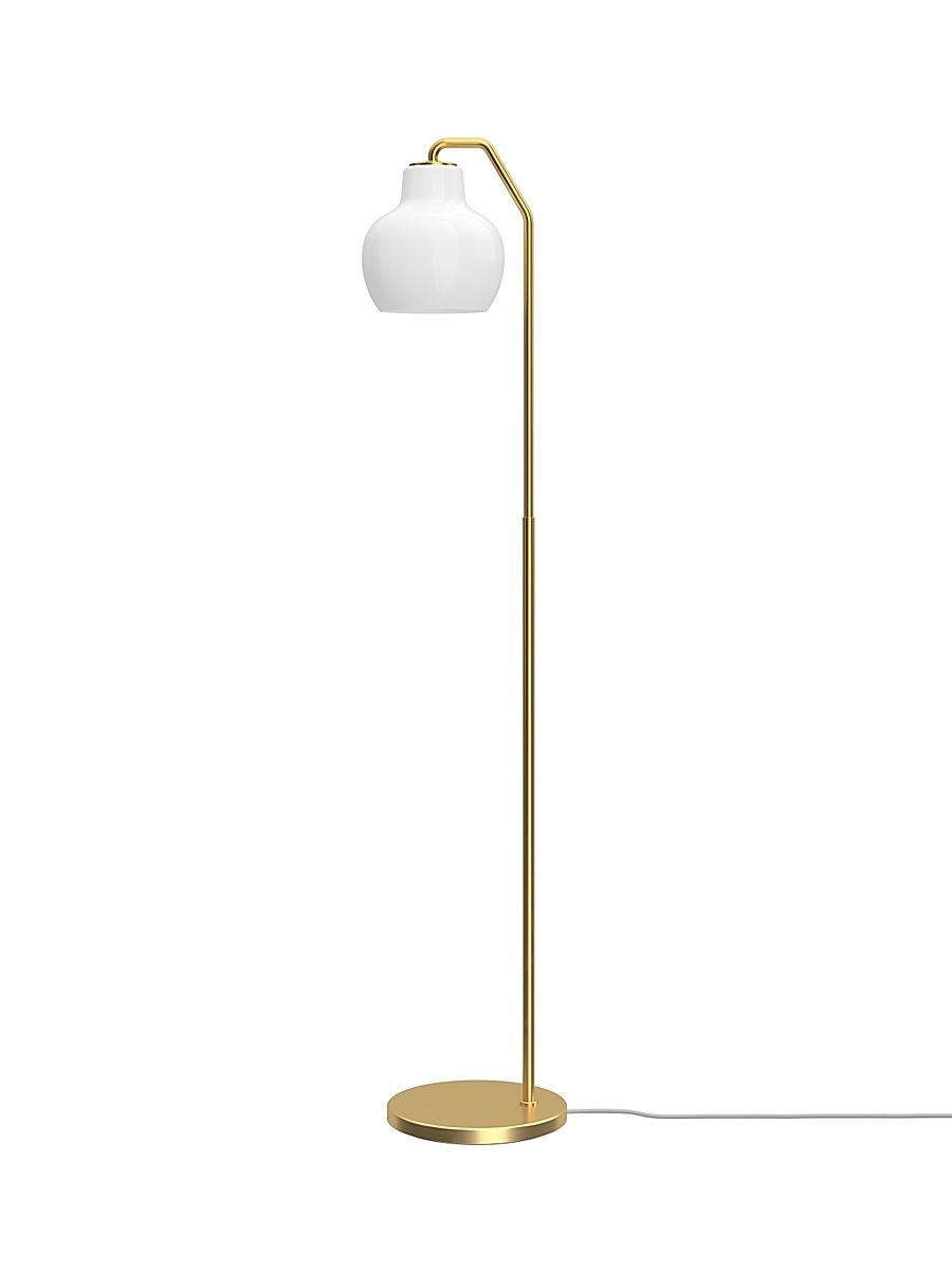 VL Ring Crown 52" Floor Lamp - Brass Opal