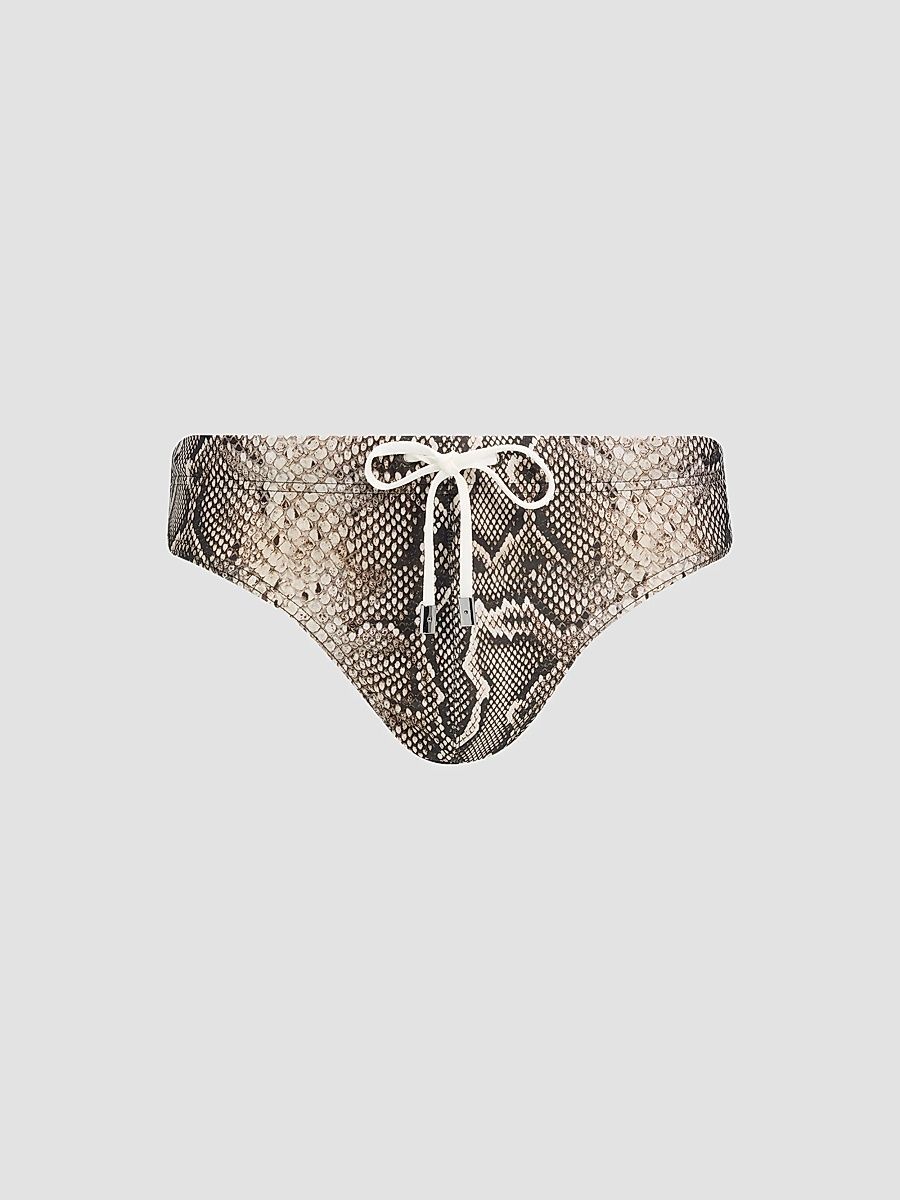 TOM FORD Men's Snake Jersey Swim Brief - Snake Print - Size 38