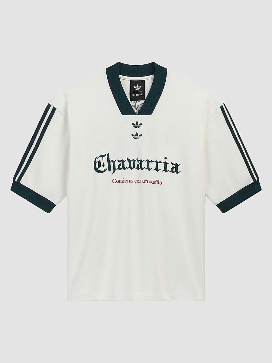 Men's adidas x Willy Chavarria Soccer Graphic T-Shirt - Off White - Size Large