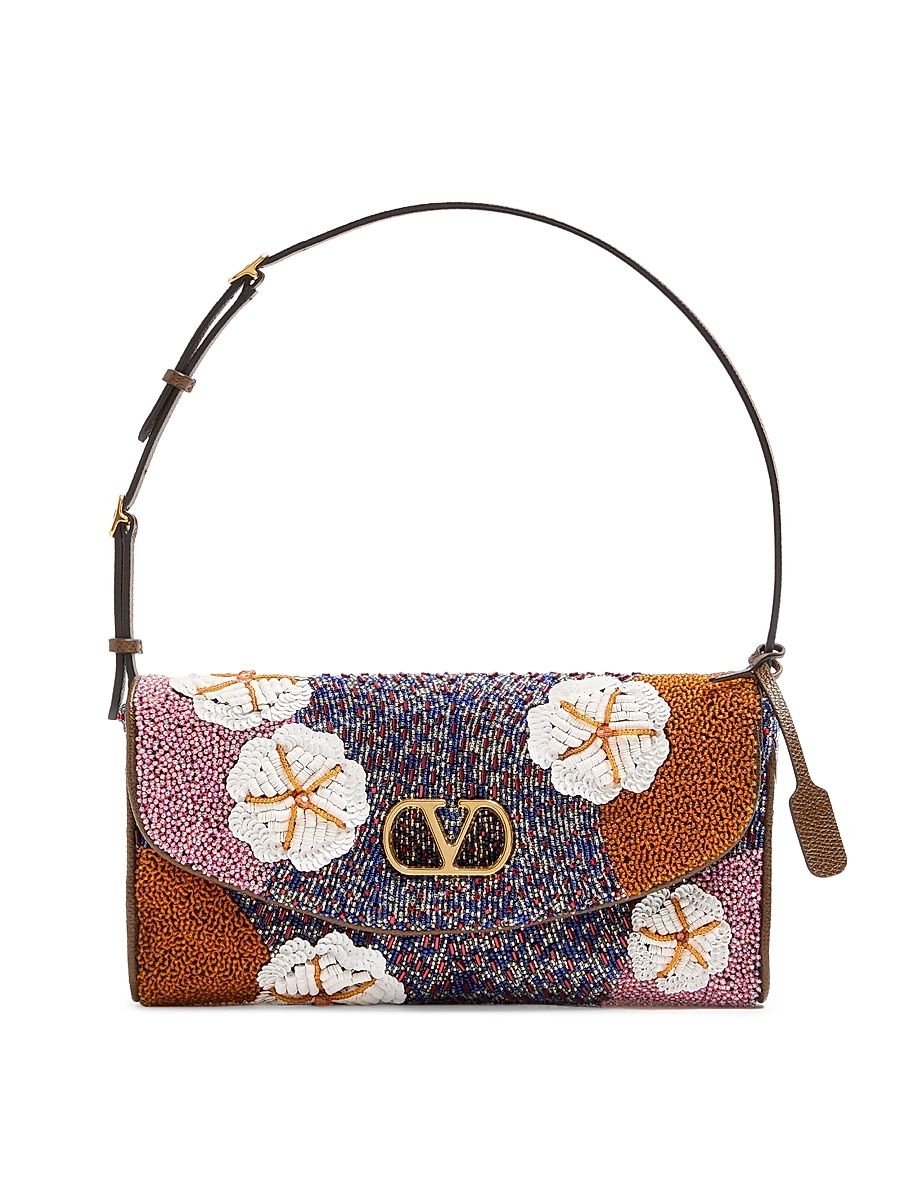 Women's Devain Small Embroidered Shoulder Bag