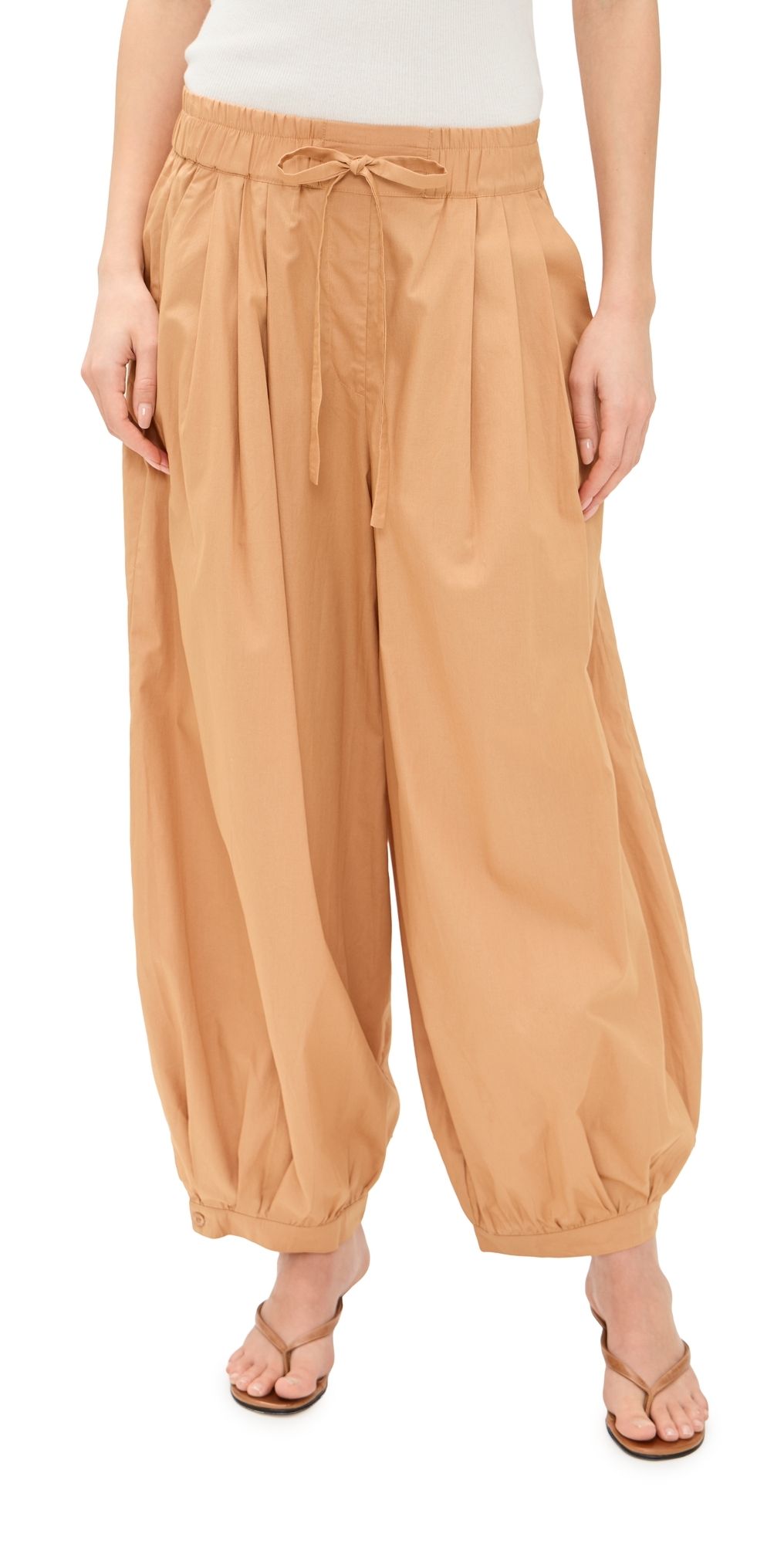 Dress To Tie Front Balloon Pants SUMMER BEIGE 6