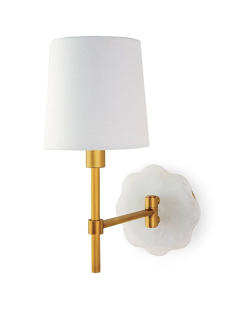 Classics Mia Swing Arm Sconce - White