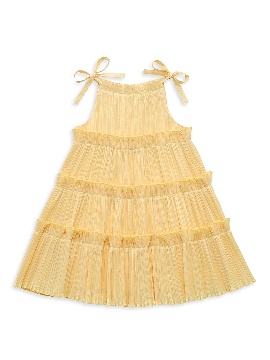 Little Girl's & Girl's Leilah Ruffle-Trimmed Dress - Daffodil - Size 2