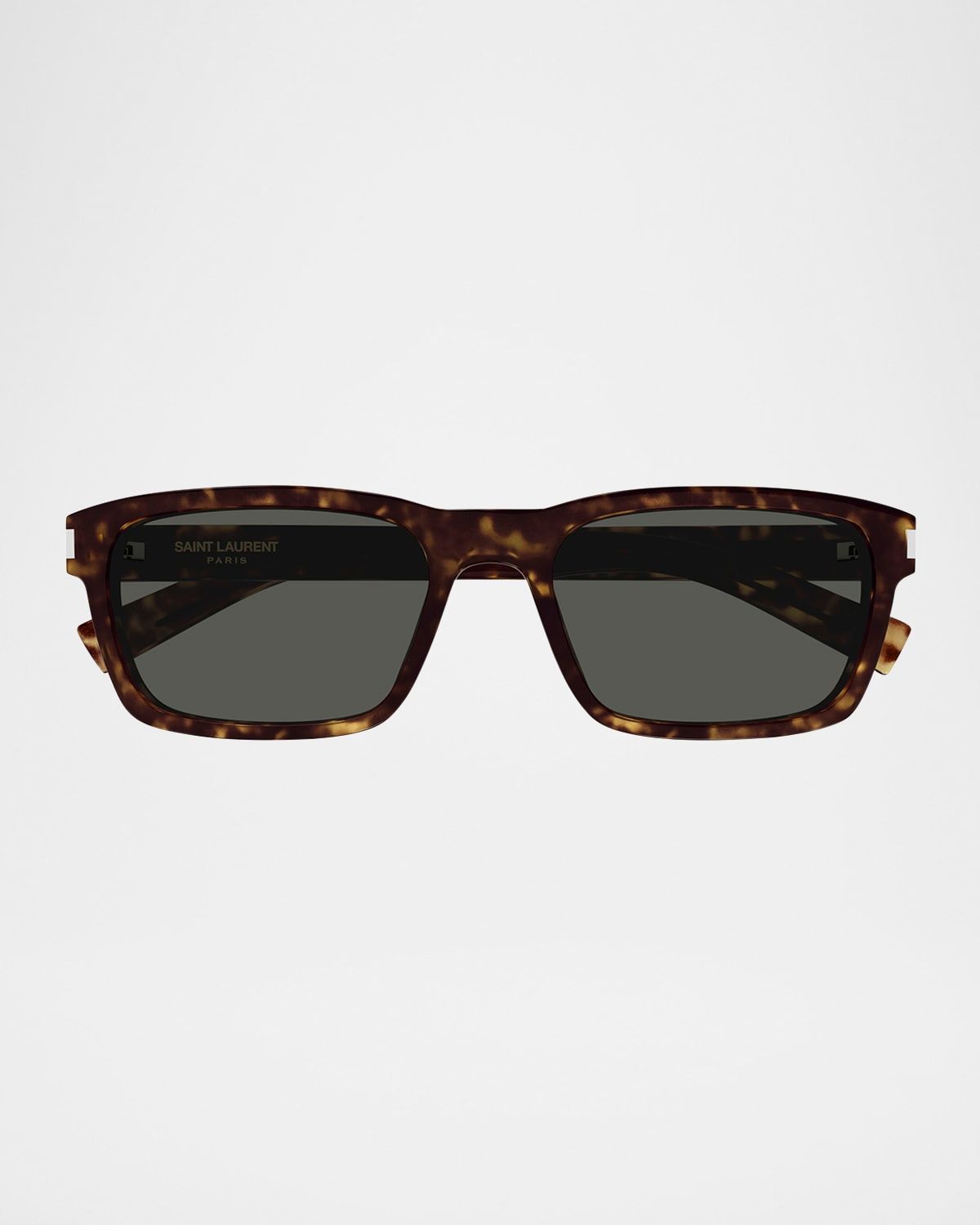 Men & apos;s Rectangle Acetate Sunglasses with Logo Detail