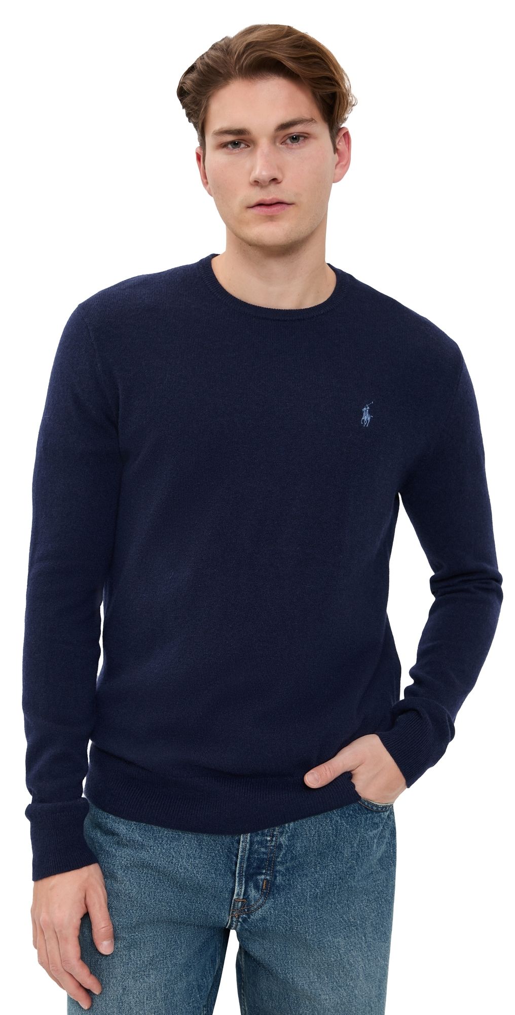 Polo Ralph Lauren Original Label Lux Merino Crew Neck Sweater Hunter Navy XXL