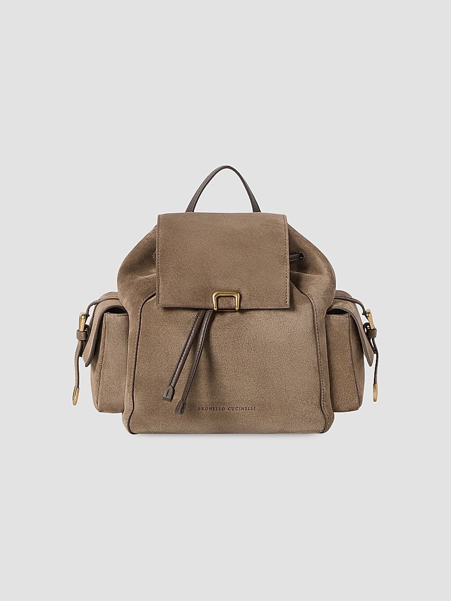 Women's Suede Sartorial Backpack - Bark