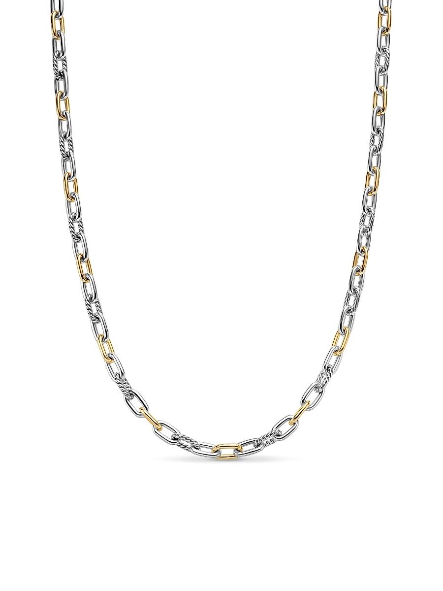 Men's Madison Chain Necklace in Sterling Silver - Silver - Size 22