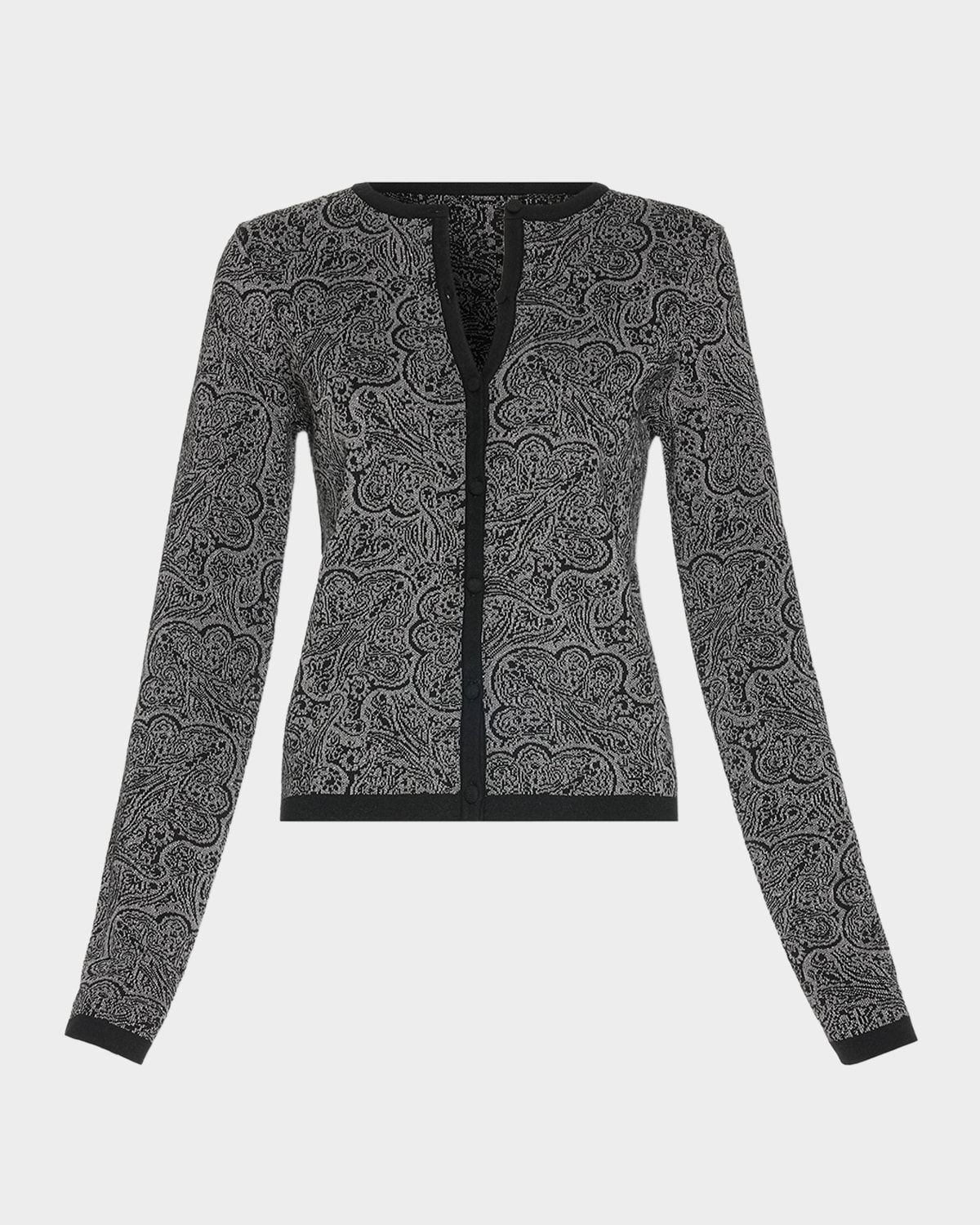 Tricia Metallic Sweater Cardigan