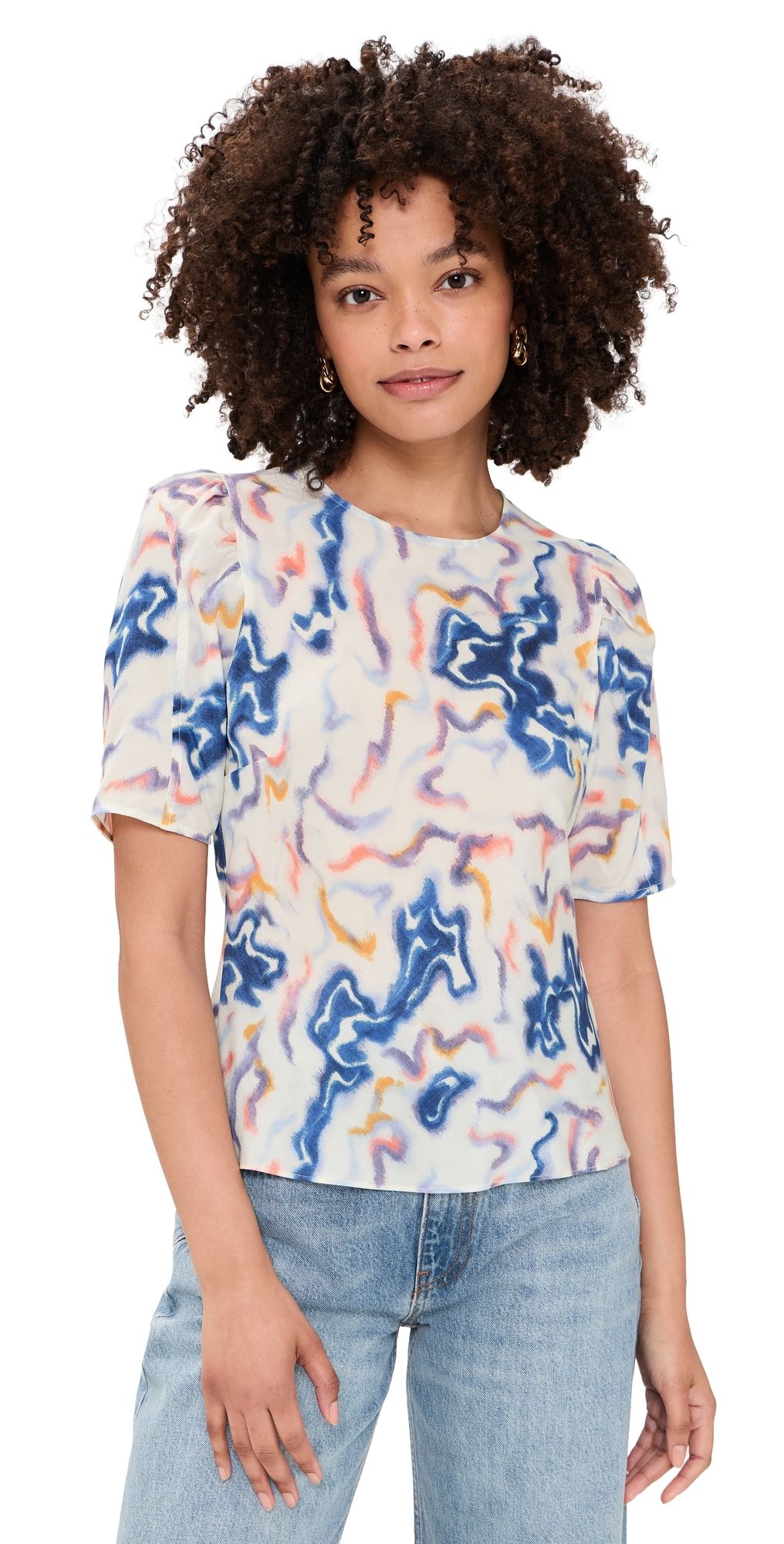 Ulla Johnson Corine Silk Top Prism 10