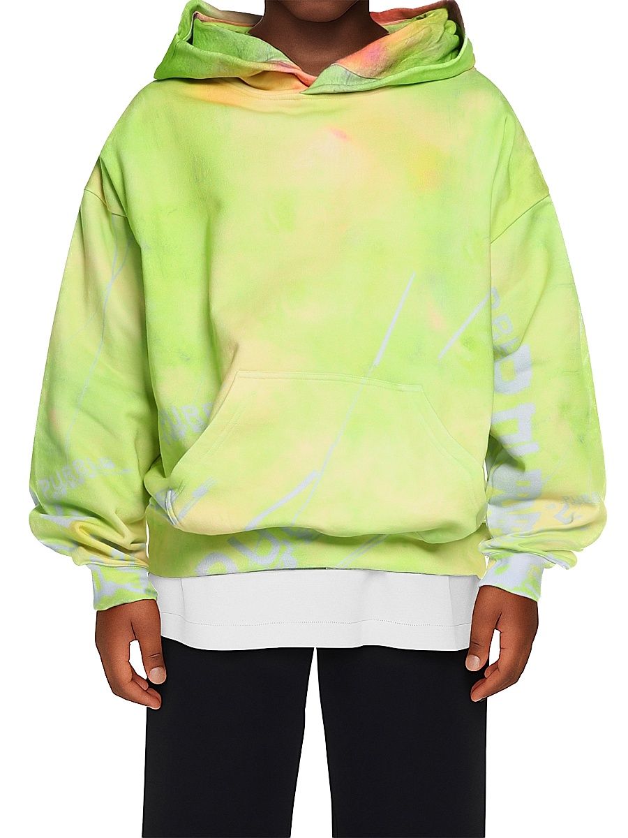 Little Boy's & Boy's Oversize Logo Hoodie - White - Size 12