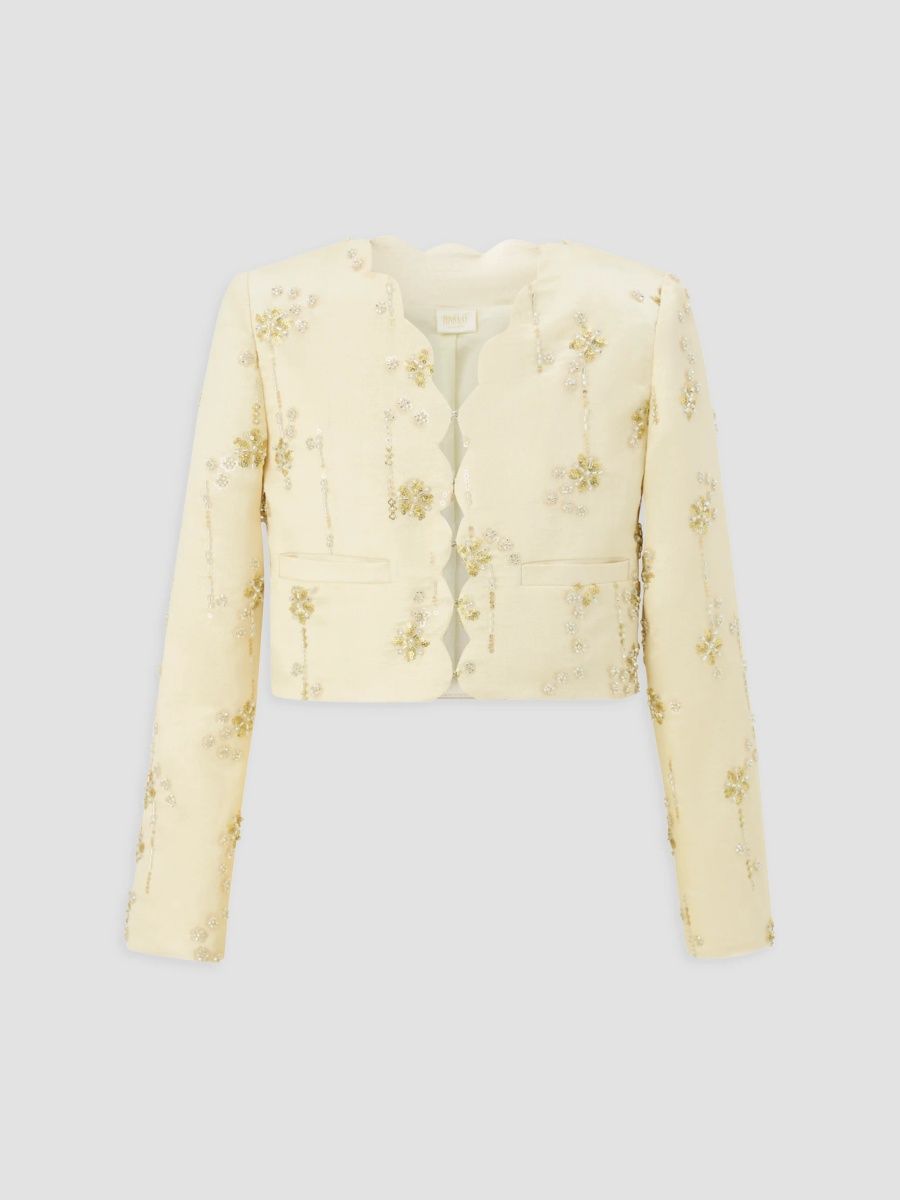 Girl's Little Girl's & Girl's Golden Hour Adriana Beaded Jacket - Beige - Size 13