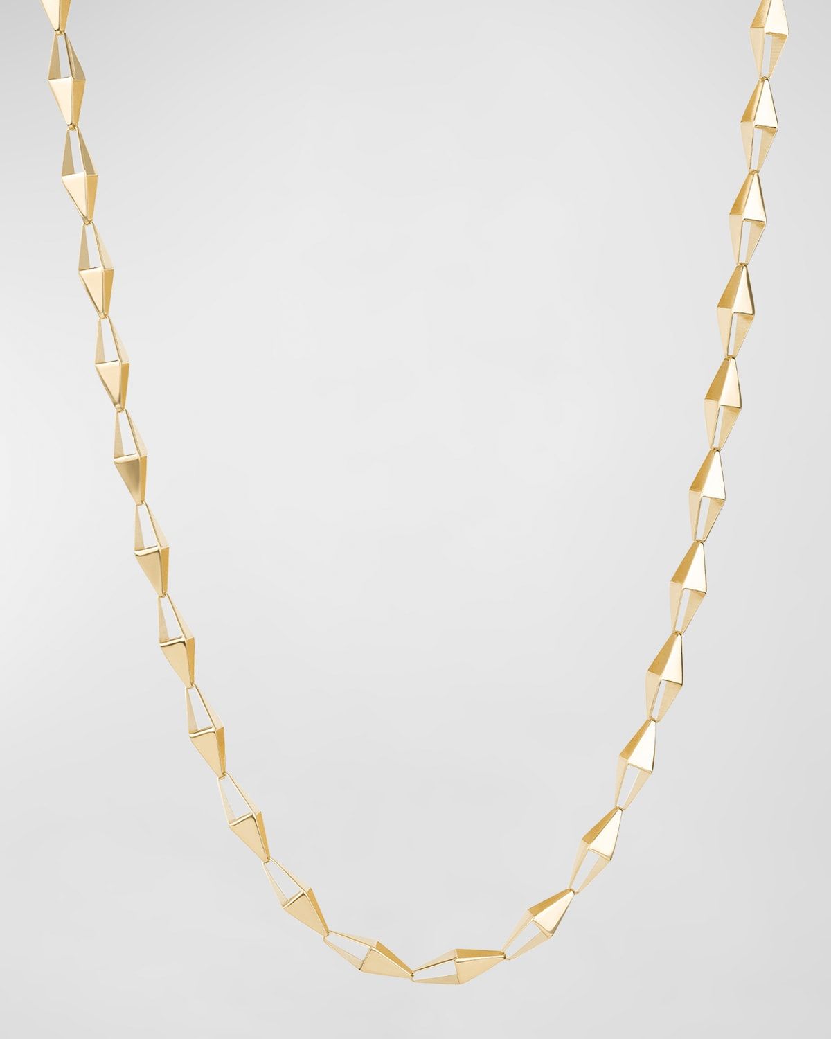 14K Gold Laser 3D Kite Necklace, 18"L