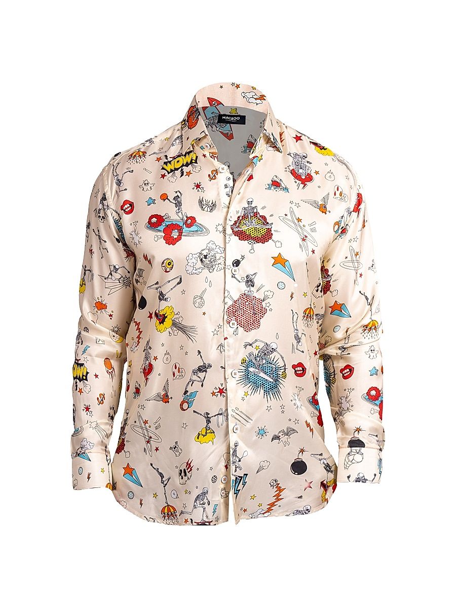 Men's Fibonacci Ascension Shirt - White - Size XXXL