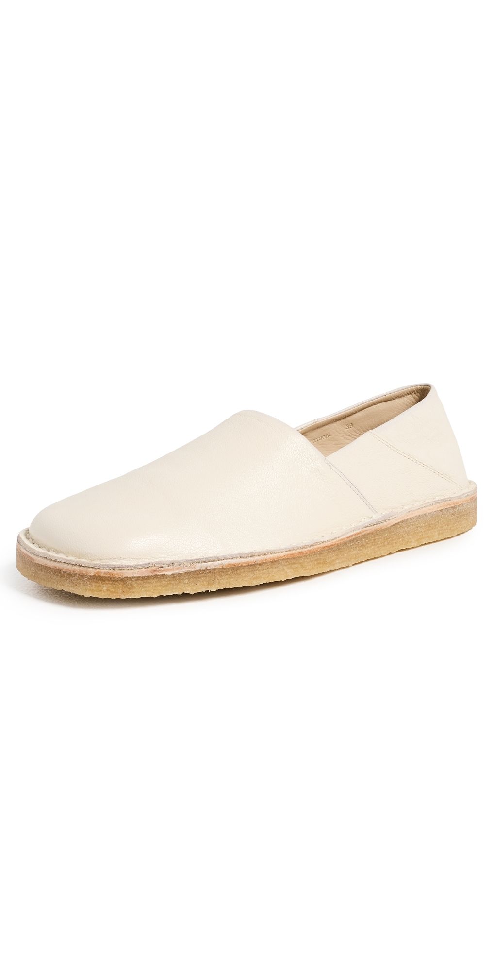 Lemaire Square Slip On Flats White 36
