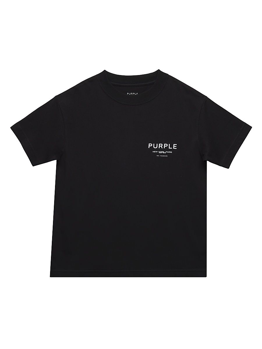 Little Boy's & Boy's Logo Jersey T-Shirt - Black - Size 12