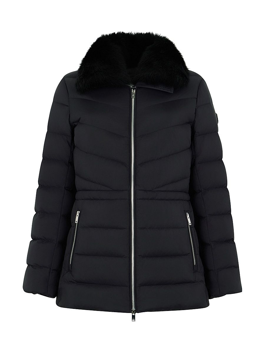 Women's Puffers Belle Cote Short Down Coat - Black - Size XL