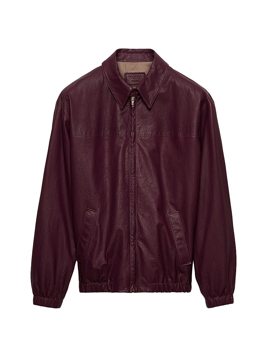 Women's Nappa Leather Jacket - Purple - Size 2