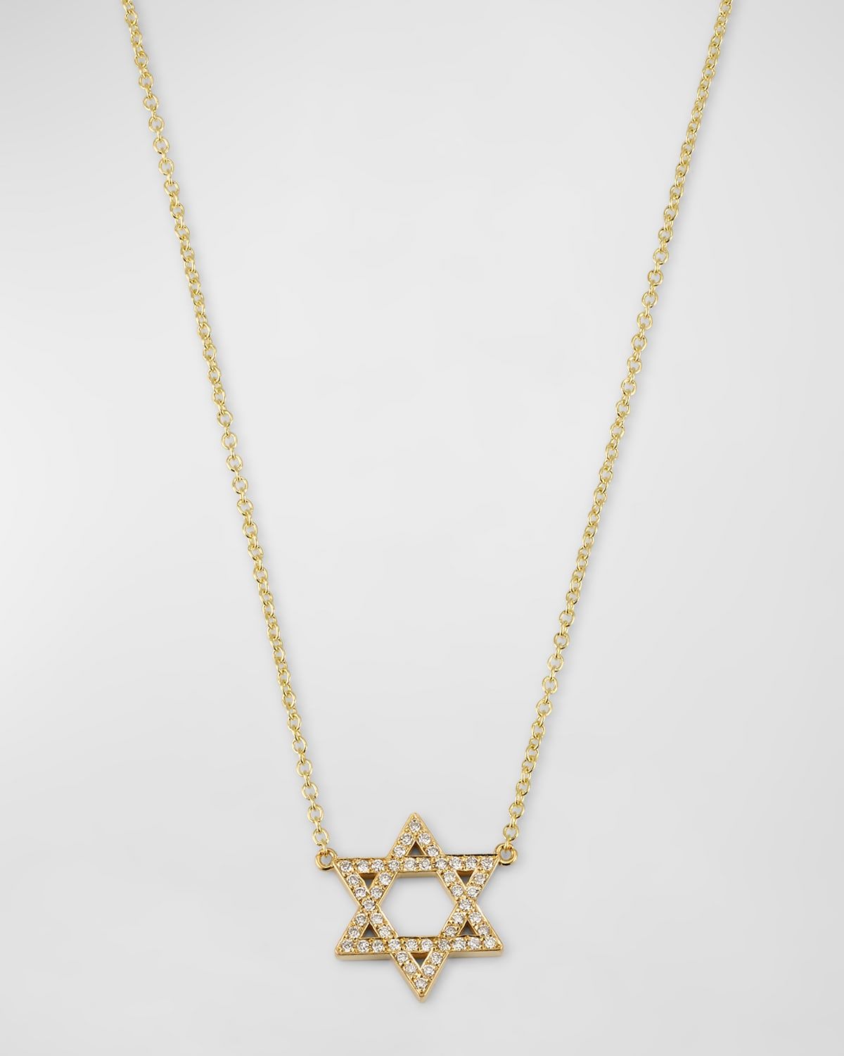 Diamond Star of David Necklace