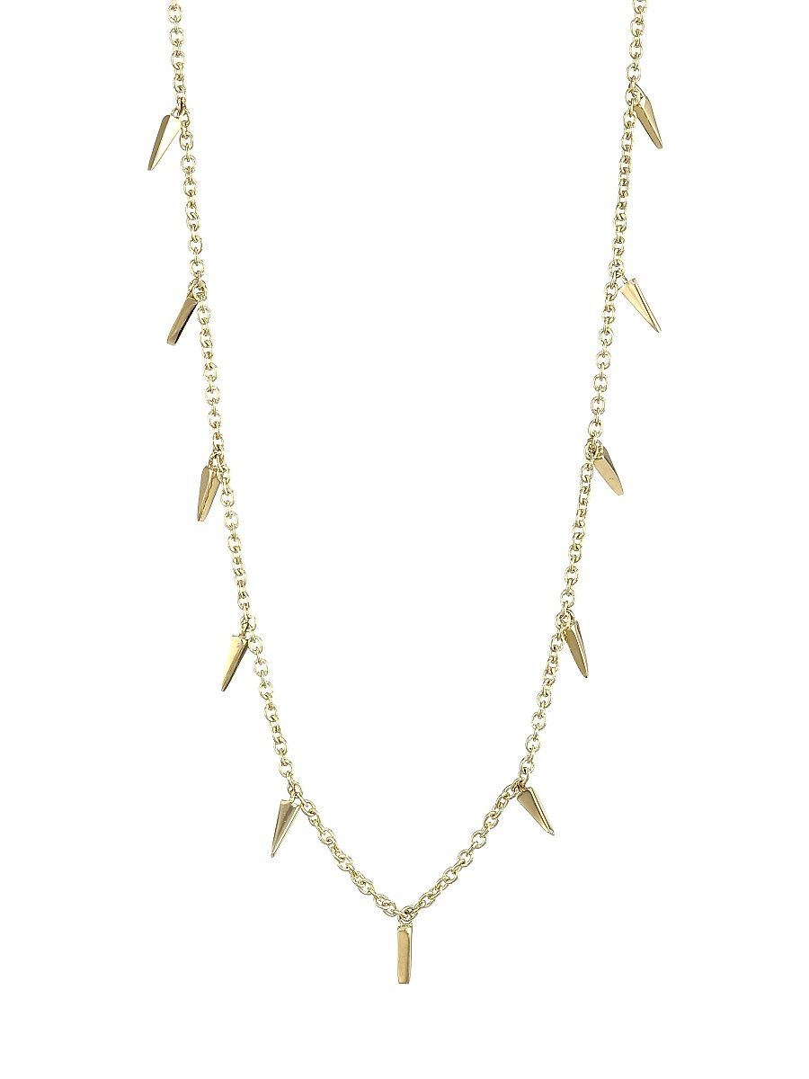 Women's 14K Gold Small Fringe Necklace