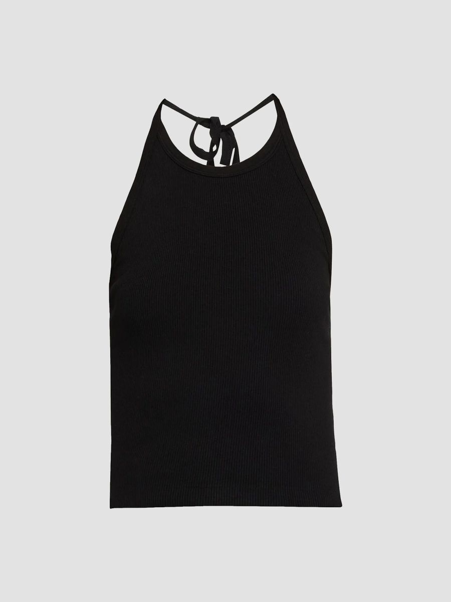 Re/done Women's Sylvie Halter Tap - Black - Size XS