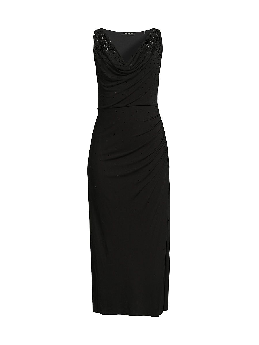 Women's Mace Embellished Jersey Midi-Dress - Black - Size 6