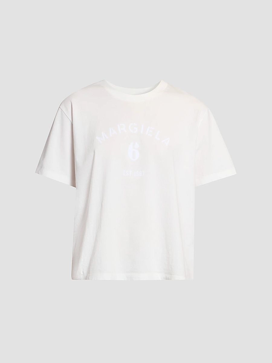 Women's Boxy Cotton T-Shirt - Off White - Size XS