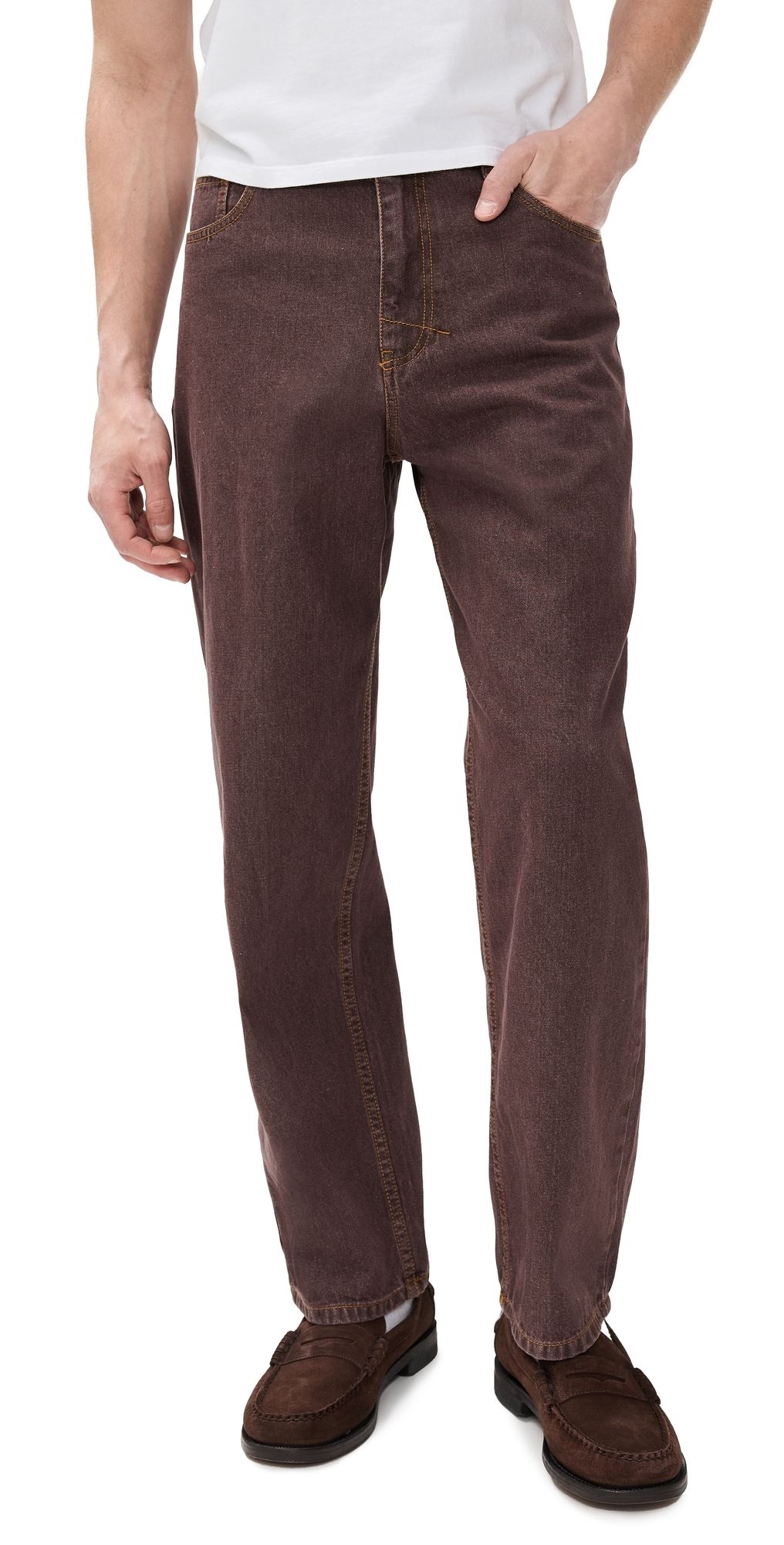 Rhythm Chile Denim Pants Brown 36