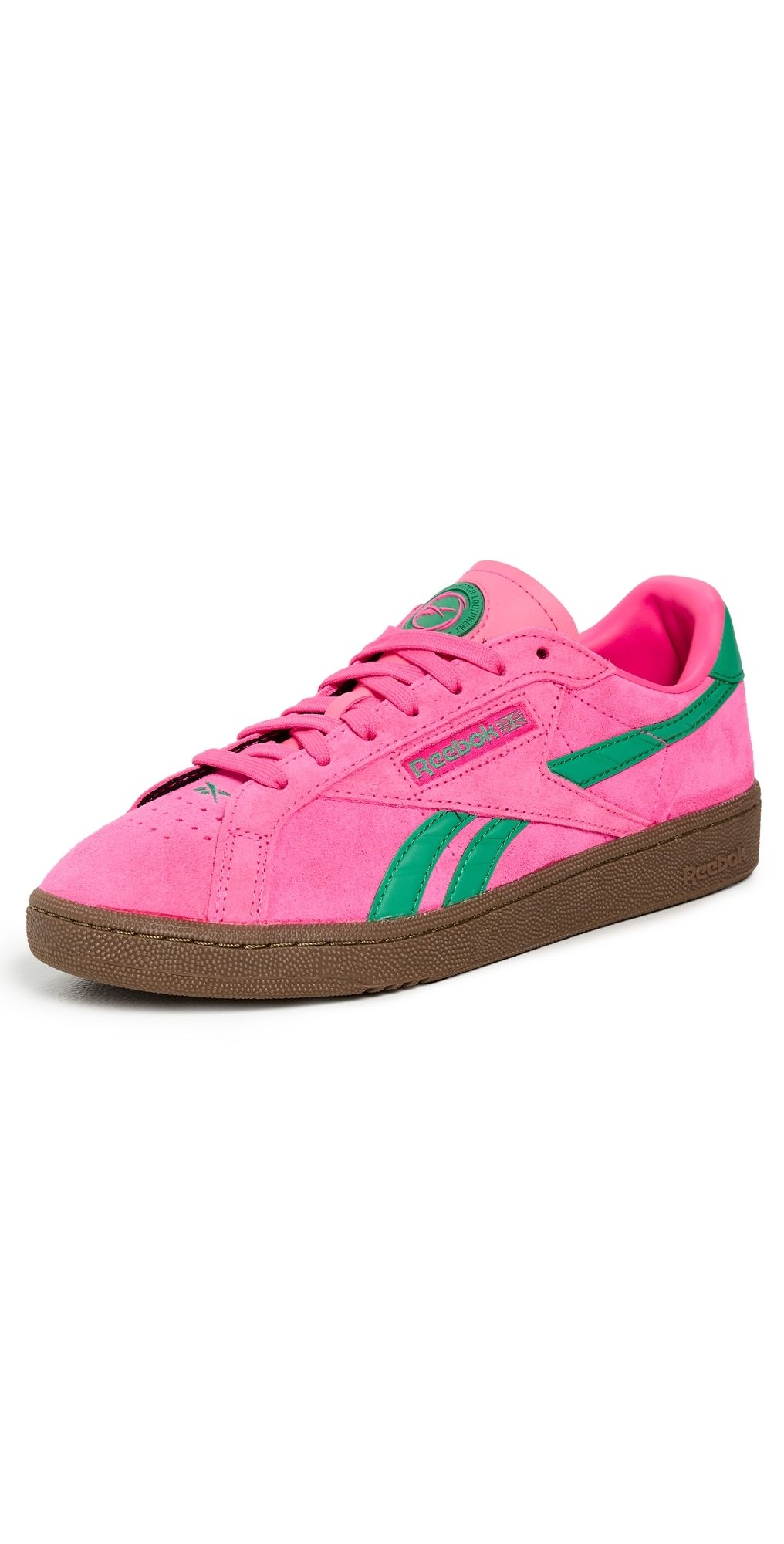 Reebok Club C Grounds UK Sneakers Atomicpink/Upgradegreen/Gum 5.5