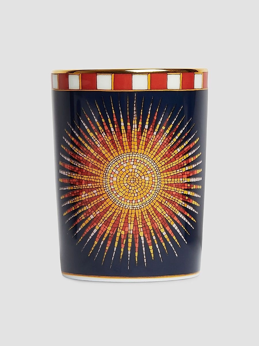 Decorative Cup - Midnight Blue Sunrays
