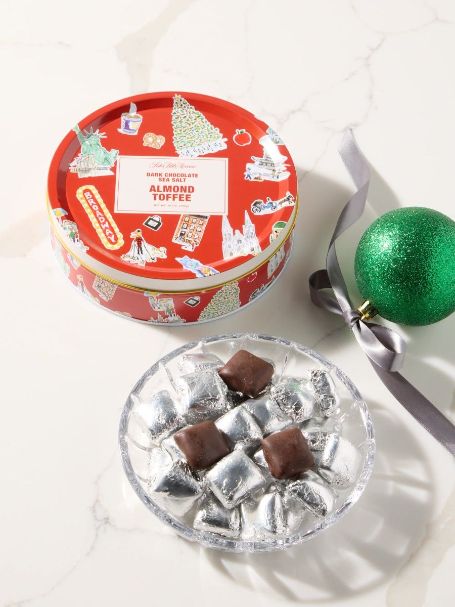 Saks Fifth Avenue Dark Chocolate Almond Toffee With Sea Salt