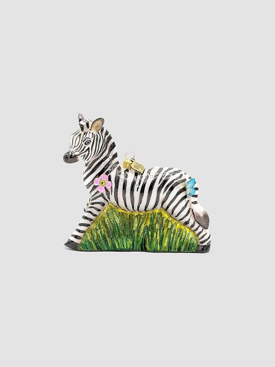 Striped Blossom Christmas Ornament