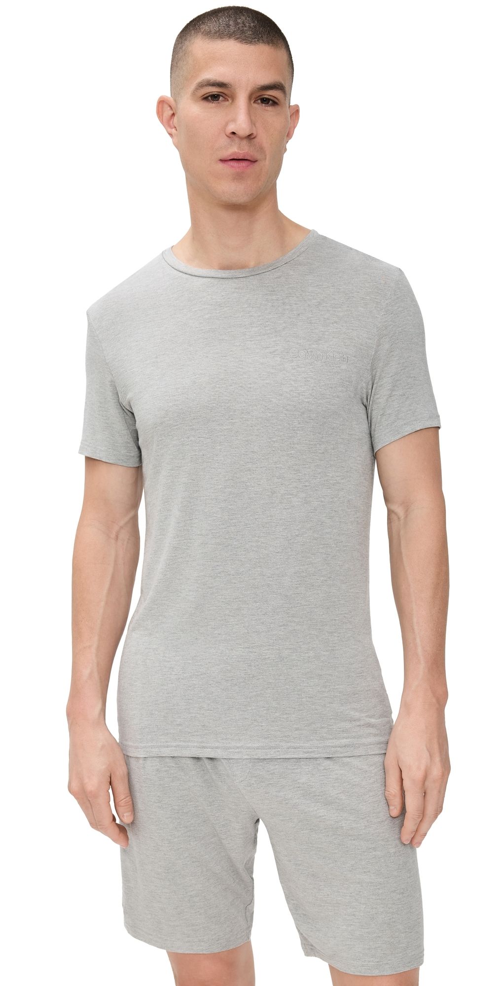 Calvin Klein Underwear Ultra Soft Modal Sleep Crew Neck T-Shirt Grey Heather S