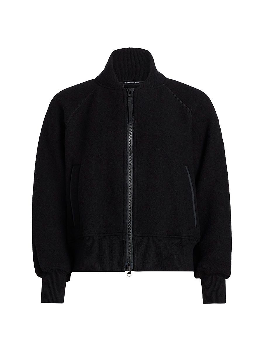 Women's Sierra Fleece Bomber Jacket - Black Noir - Size XS