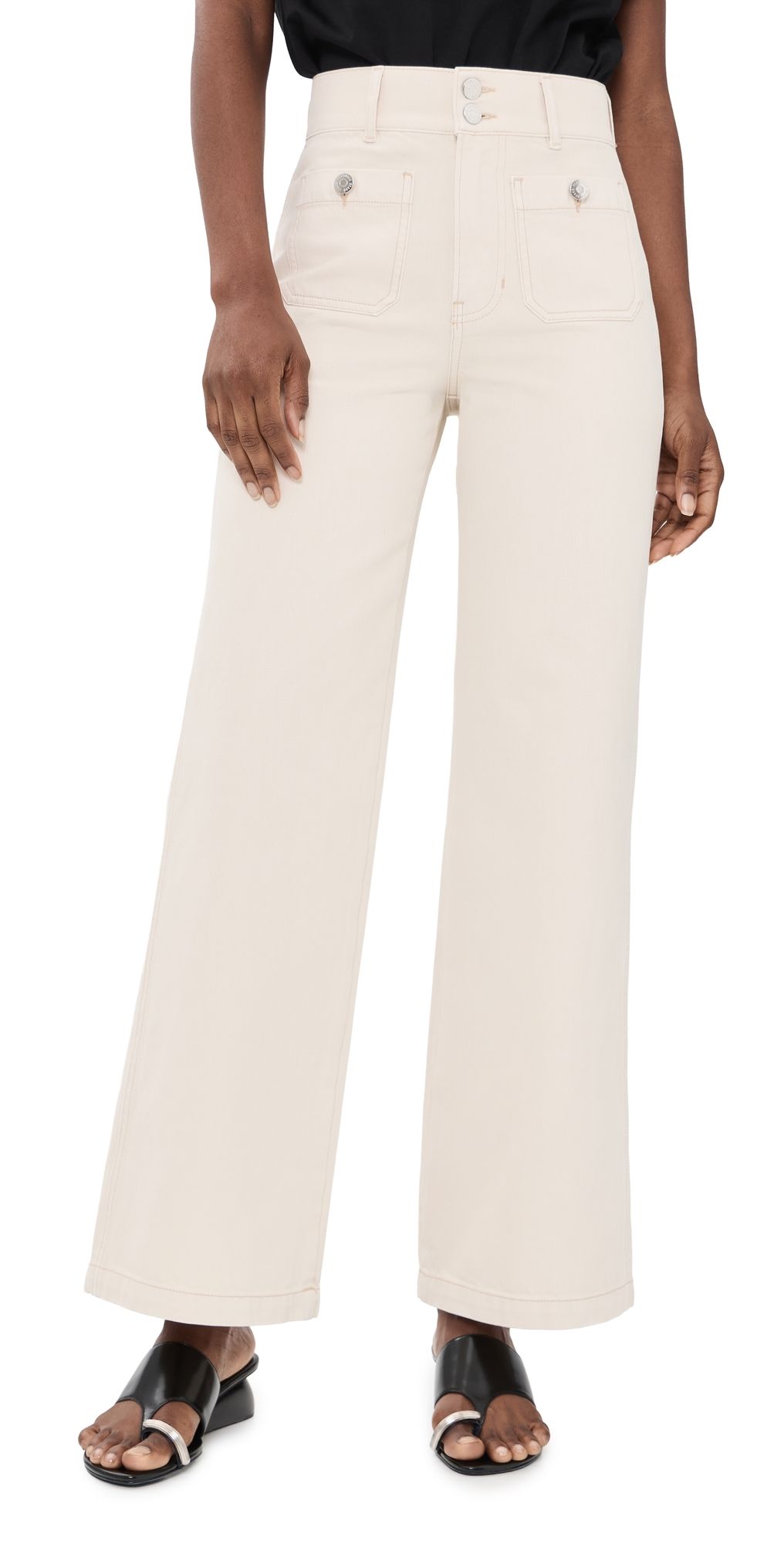 Veronica Beard Jean Taylor Jeans Ecru 32