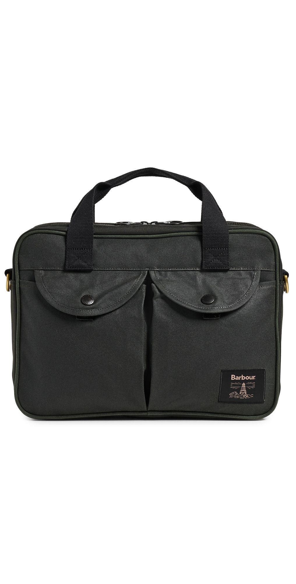 Barbour Field Wax Laptop Bag Sage One Size