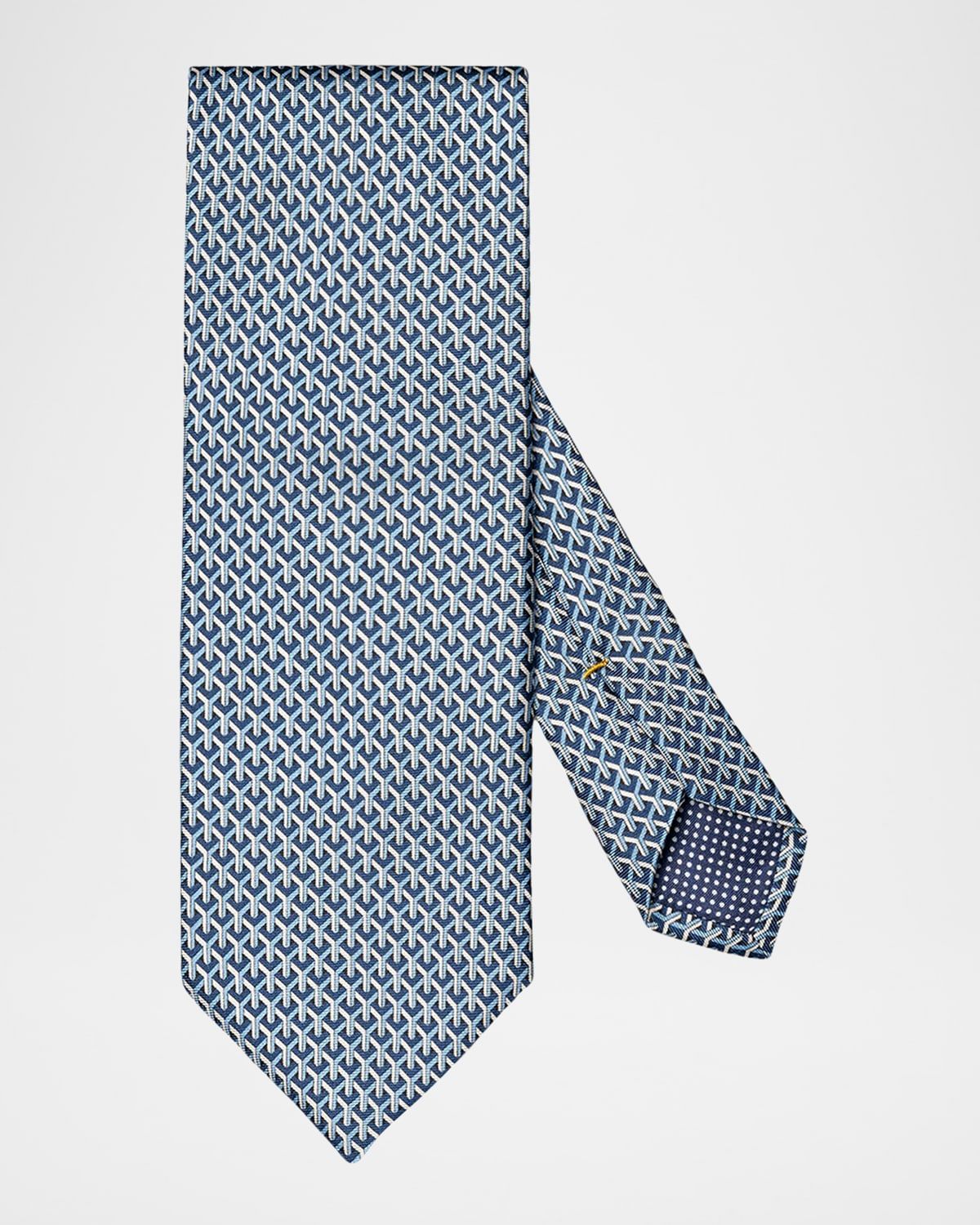Men & apos;s Geometric Silk Tie