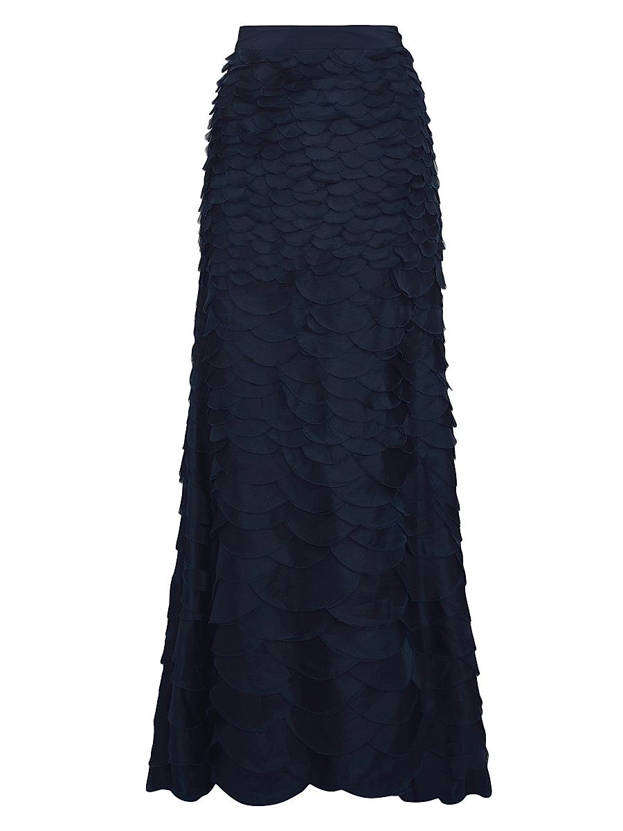 Women's Everlasting Love Silk Maxi Skirt - Midnight - Size 4