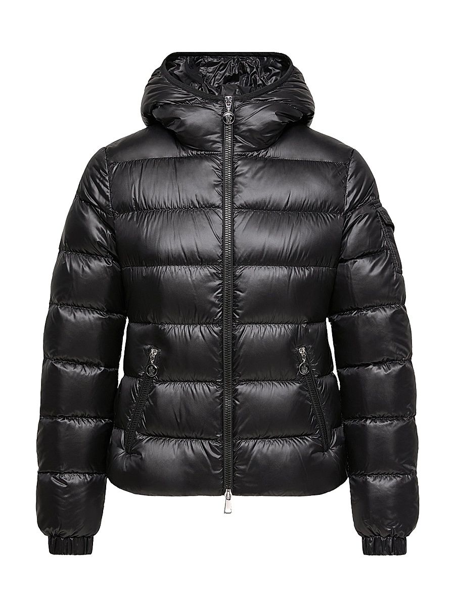 Women's Glesse Hooded Short Down Coat - Black - Size XXL