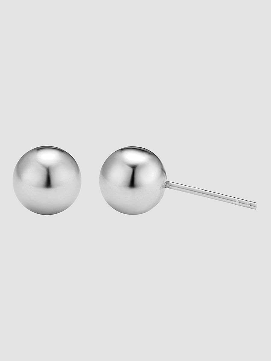 Women's Belle of the Ball Stud Earrings in Sterling Silver - Silver