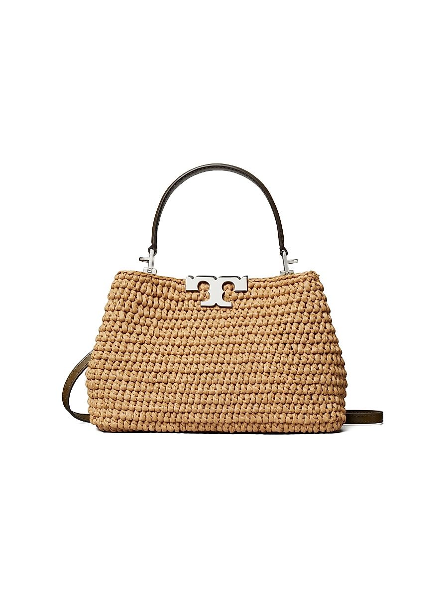 Women's Eleanor Mini Raffia Satchel - Honeycomb