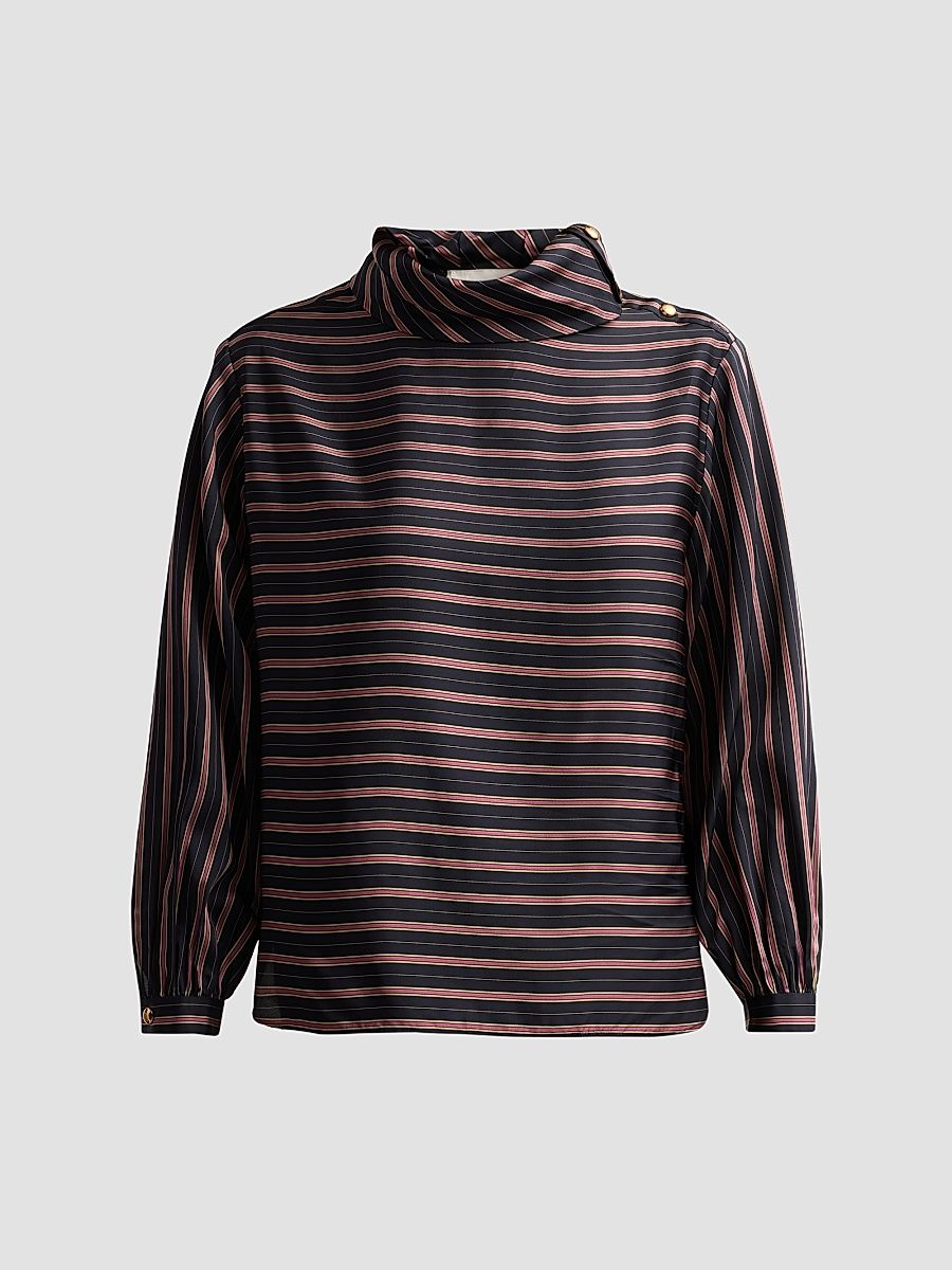Women's Valiant Striped Top - Black Rose Stripe - Size 8