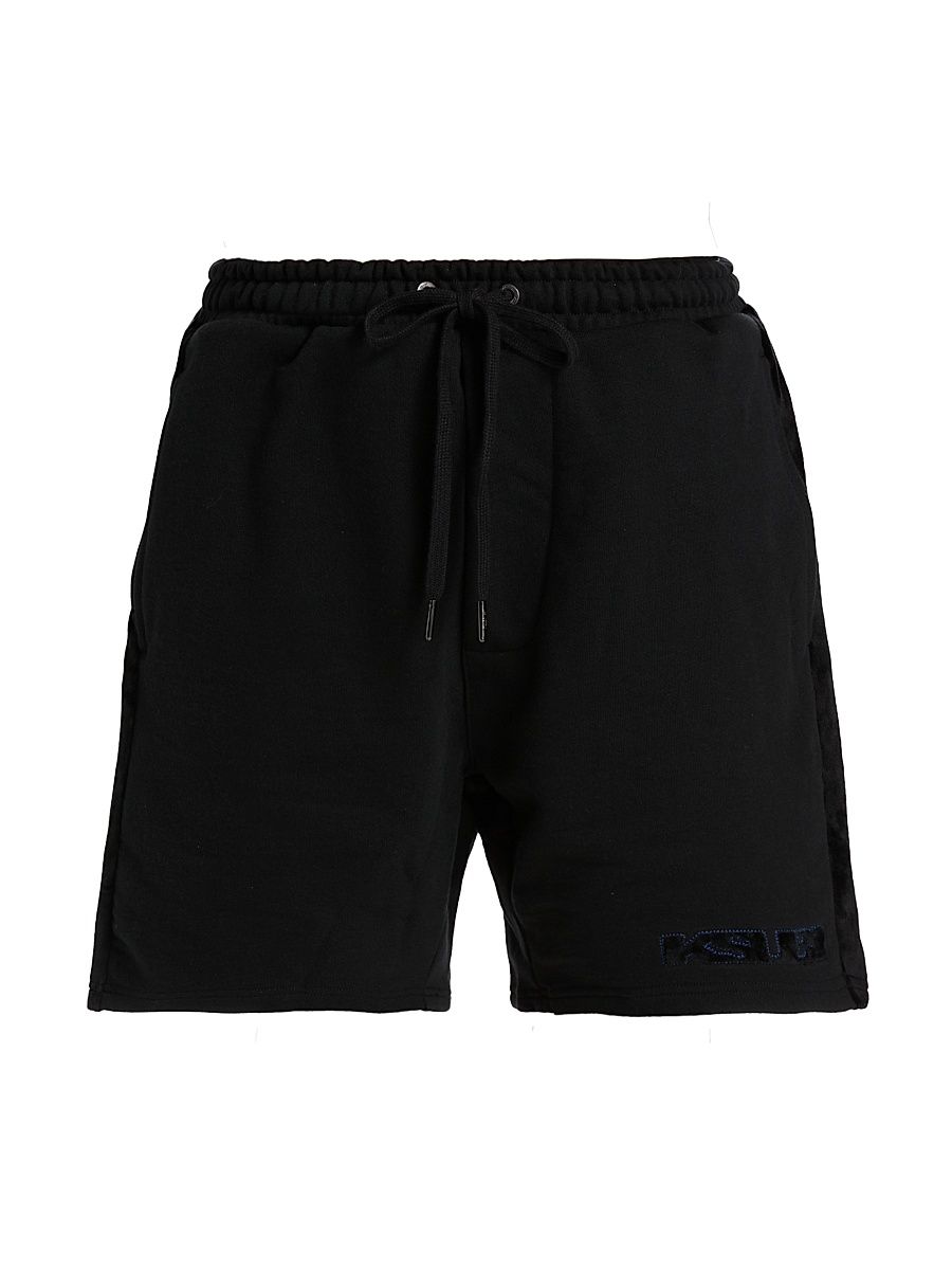 Men's Revamp Cotton Track Shorts - Black - Size XXL